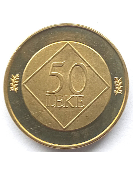 Moneta Albania 50 Lek 1996