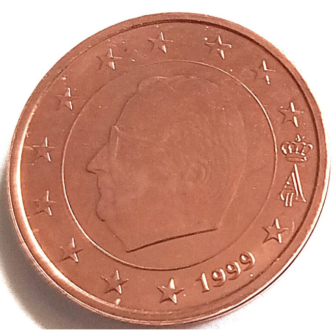 Moneta Belgia 2 Euro Cent 2000  Albert II