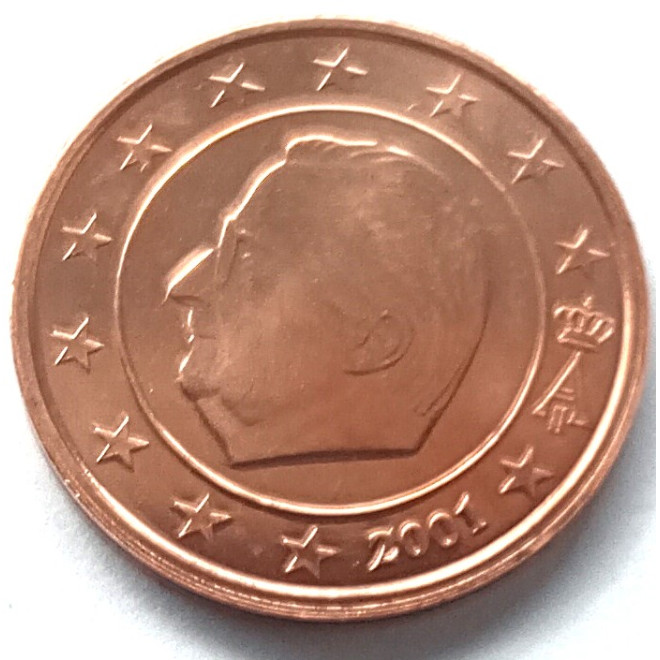 Moneta Belgia 2 Euro Cent 2000  Albert II