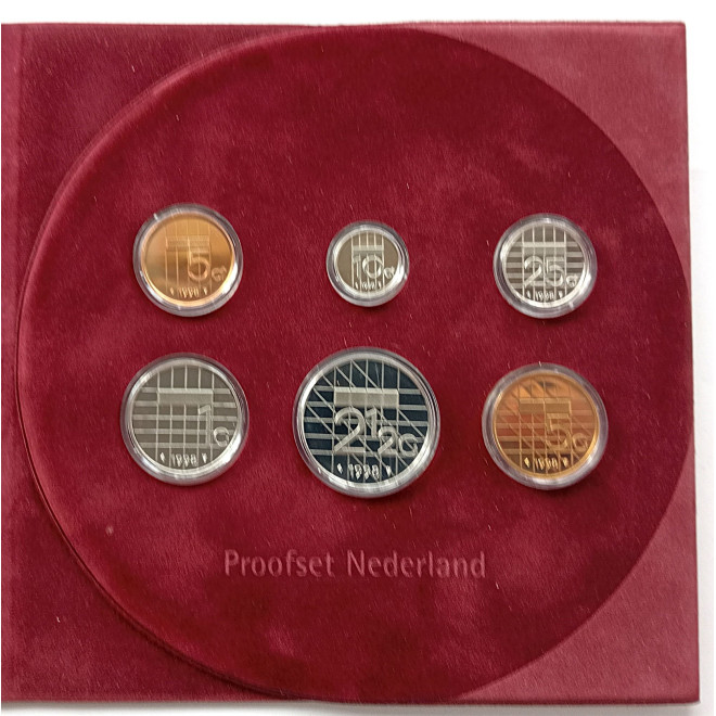 Moneta 1989 Różne Guldeny Zestaw PROOF