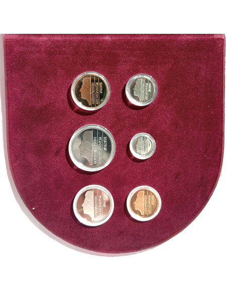 Moneta 1989 Różne Guldeny Zestaw PROOF