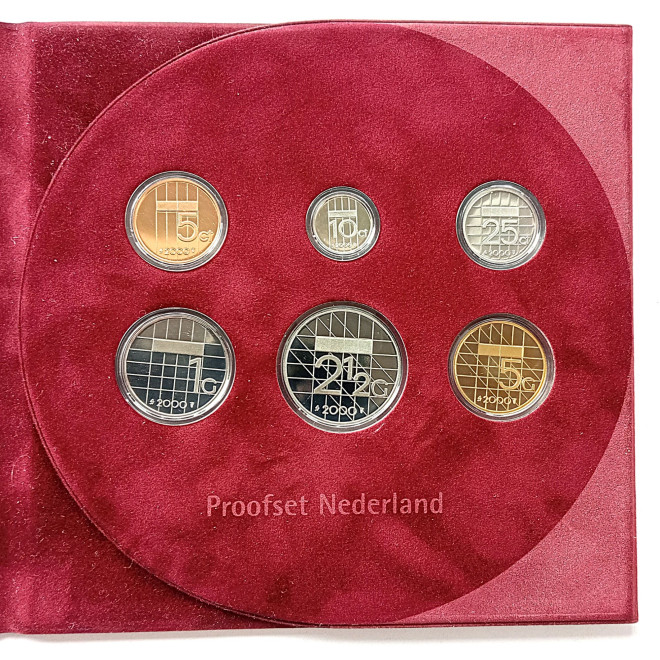 Moneta 1989 Różne Guldeny Zestaw PROOF