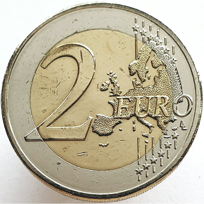 Rewers monety Holandia 2 euro 2011 Erazm z Rotterdamu