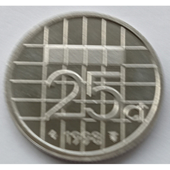 Moneta Holandia 25 Cent 1987