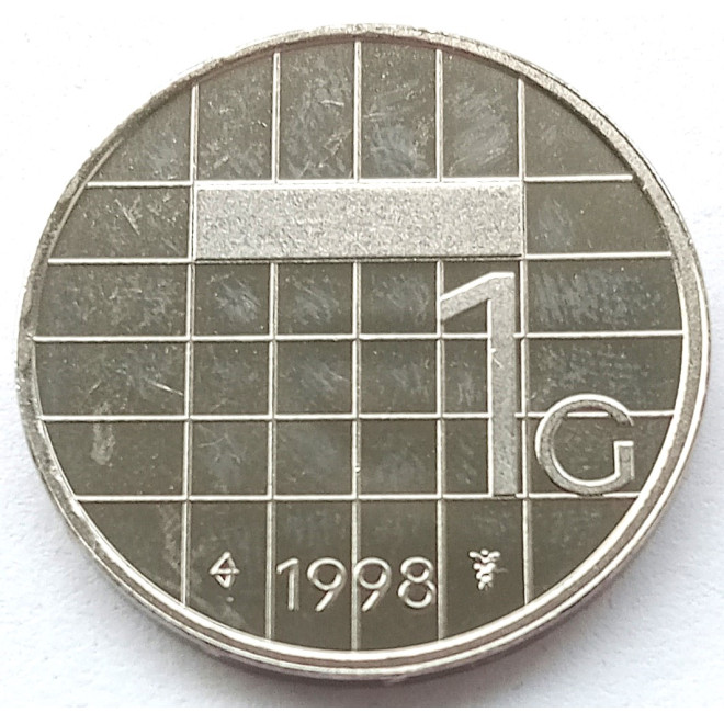 Moneta Holandia 1 Gulden 1987