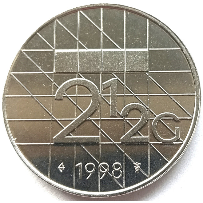Moneta Holandia 2,5  Gulden 1994