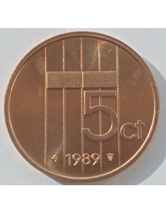 Rewers monety Holandia 5 Cent 1988 2