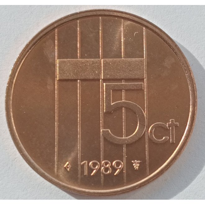 Moneta Holandia 5 Cent 1988