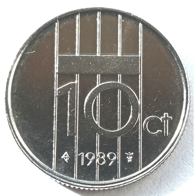 Moneta Holandia 10 Cent 1988