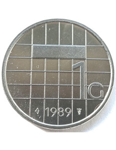 Rewers monety 8Holandia 1 Gulden 1988 2