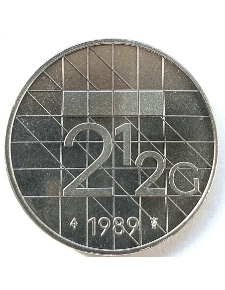 Moneta Holandia 2,5  Gulden 1988