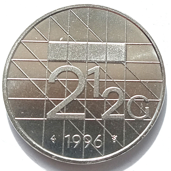 Moneta Holandia 2,5  Gulden 1994