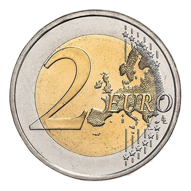 Rewers monety Holandia 2 euro 2007 50lecie Traktatu Rzymskiego Holandia