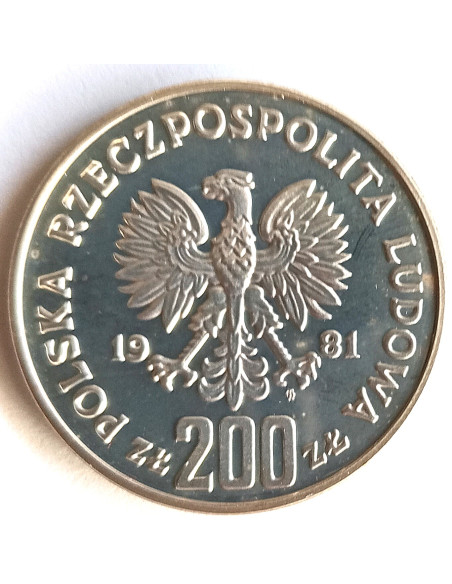Moneta 200 Złotych 1981 Bolesław II Śmiały