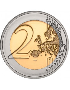 Awers monety Portugalia 2 euro 2021 Portugalska reprezentacja na Igrzyskach Olimpijskich w Tokio 2