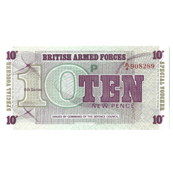 Banknot Wielka Brytania 10 Pensów (6. seria) 1972