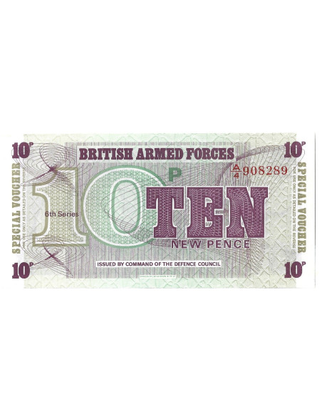 Banknot Wielka Brytania 10 Pensów (6. seria) 1972