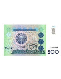 Banknot Uzbekistan 200 Som 1997 - UNC