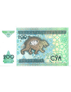 Banknot Uzbekistan 200 Som 1997 - UNC 2