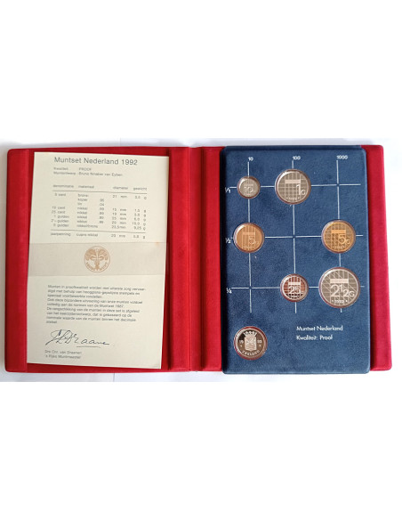 Moneta 1989 Różne Guldeny Zestaw PROOF