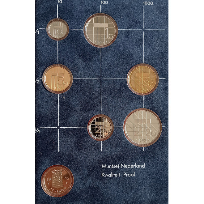 Moneta 1989 Różne Guldeny Zestaw PROOF