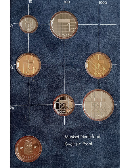 Moneta 1989 Różne Guldeny Zestaw PROOF