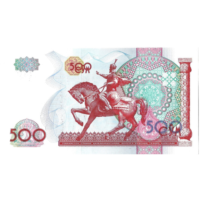 Banknot Uzbekistan 500 Som 1999 - UNC