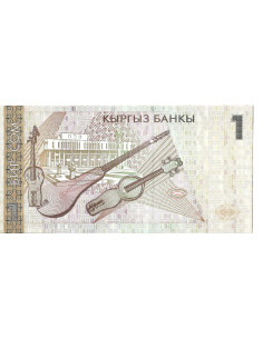 Banknot Kirgistan 1 Som 1999 - UNC 2