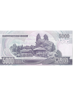 Banknot Korea Północna 5 000 Won 2006 - UNC 2