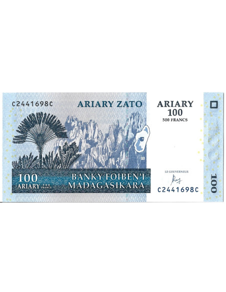 Banknot Madagaskar 100 Ariary 2004 - UNC