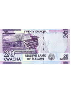 Banknot Malawi 20 Kwacha 2015 - UNC 2