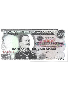 Banknot Mozambik 50 Escudo 1976 - UNC