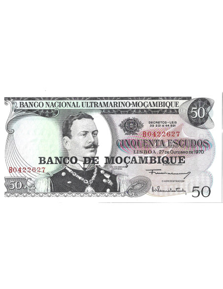 Banknot Mozambik 50 Escudo 1976 - UNC
