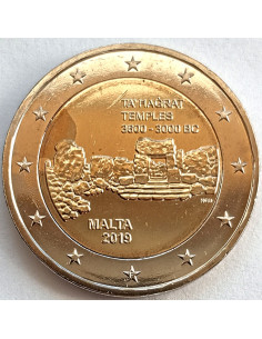 Moneta Malta 2 euro 2019 Świątynie Ta’ Haġrat
