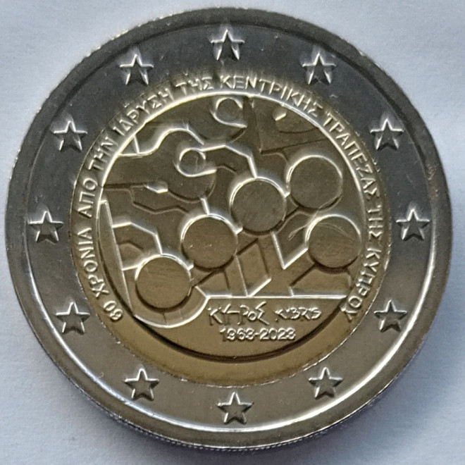 Moneta Cypr 2 euro 2022 35 lat programu Erasmus