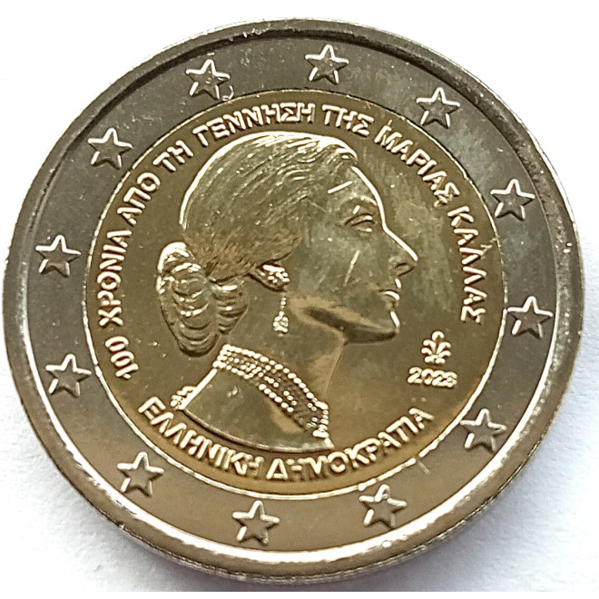 Moneta Grecja 2 euro 2022 200. rocznica uchwalenia pierwszej konstytucji Grecji