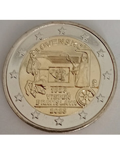 Moneta Słowacja 2 euro 2023 100. rocznica - Pierwsza transfuzja krwi na Słowacji