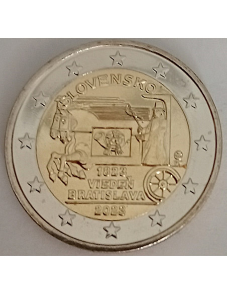 Moneta Słowacja 2 euro 2023 100. rocznica - Pierwsza transfuzja krwi na Słowacji