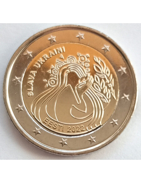 Moneta Estonia 2 euro 2022  35 lat programu Erasmus