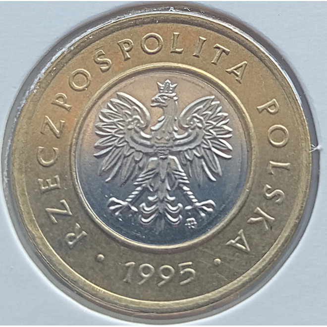 Moneta 2 zł 1995 - Zwierzęta świata: Sum (łac- Silurus glanis)