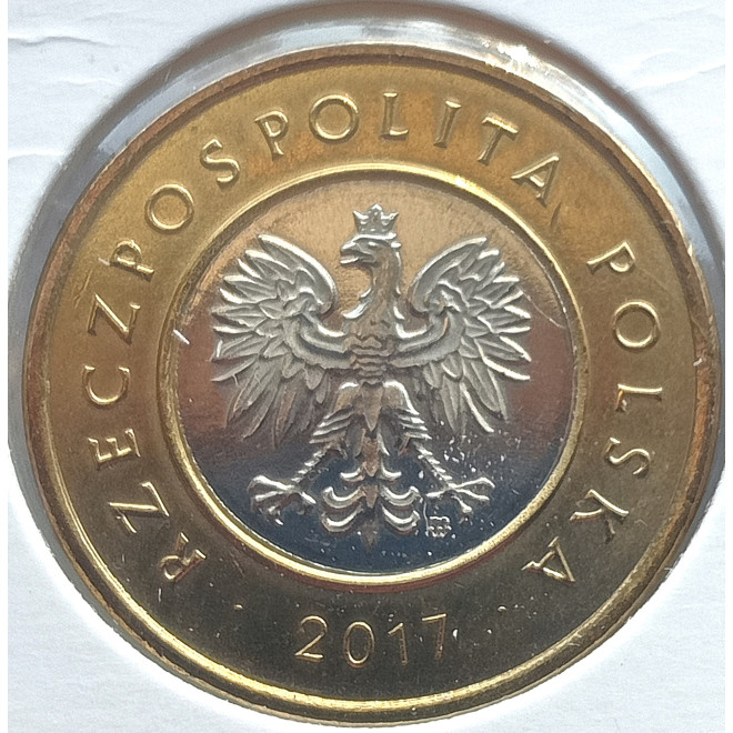 Moneta 2 zł 1995 - Zwierzęta świata: Sum (łac- Silurus glanis)