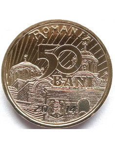 Moneta Rumunia 50 Bani 2014 650. rocznica panowania Władysława I Vlaicu 2