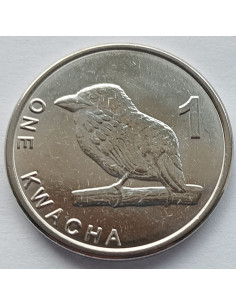 Moneta Zambia 1 Kwach 1992