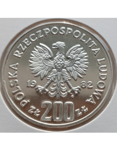 Moneta 200 Złotych 1982 Mistrzostwa Świata w piłce nożnej w Hiszpanii 2