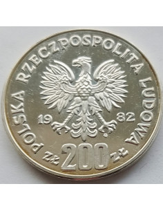 Moneta 200 Złotych 1982 Mistrzostwa Świata w piłce nożnej w Hiszpanii 2