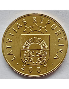 Moneta Łotwa 5 Santimi 1992 2