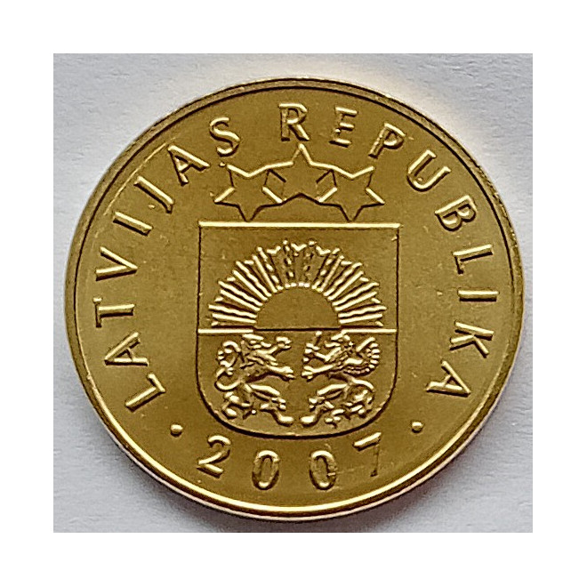 Moneta Łotwa 5 Santimi 1992