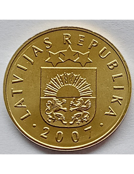 Moneta Łotwa 5 Santimi 1992