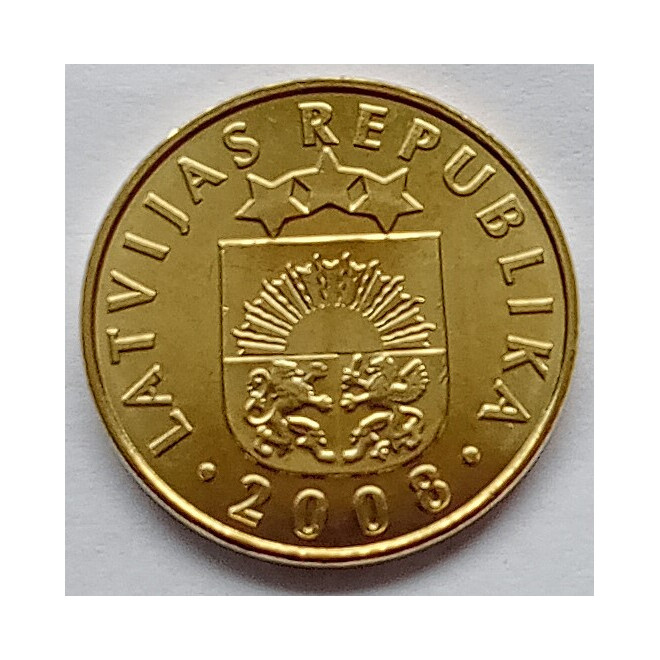 Moneta Łotwa 10 Santimi 1992