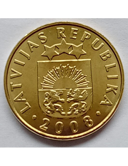 Moneta Łotwa 10 Santimi 1992